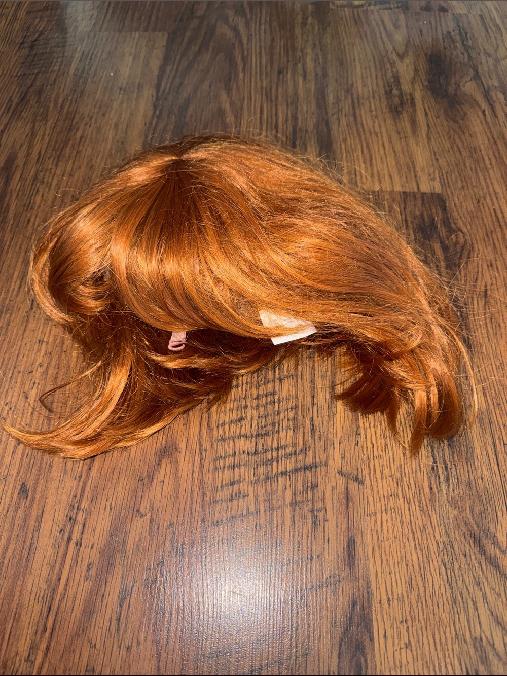 Women's Red Auburn Hairpiece with Fringe Bangs 35.B
